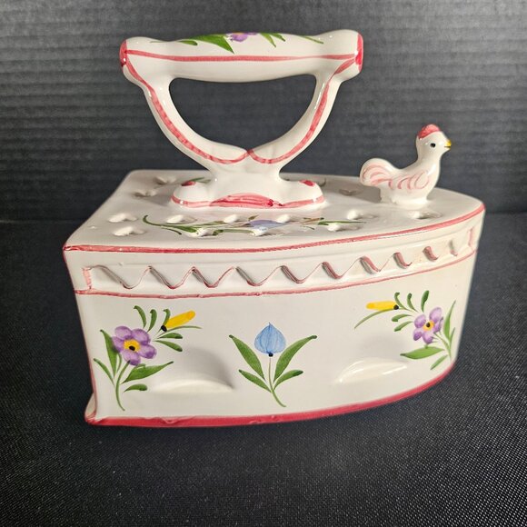 Vintage R.C.&CAL Juncal Porto de Mos, Portugal Iron Potpourri Sachet Holder #836 - Picture 4 of 9